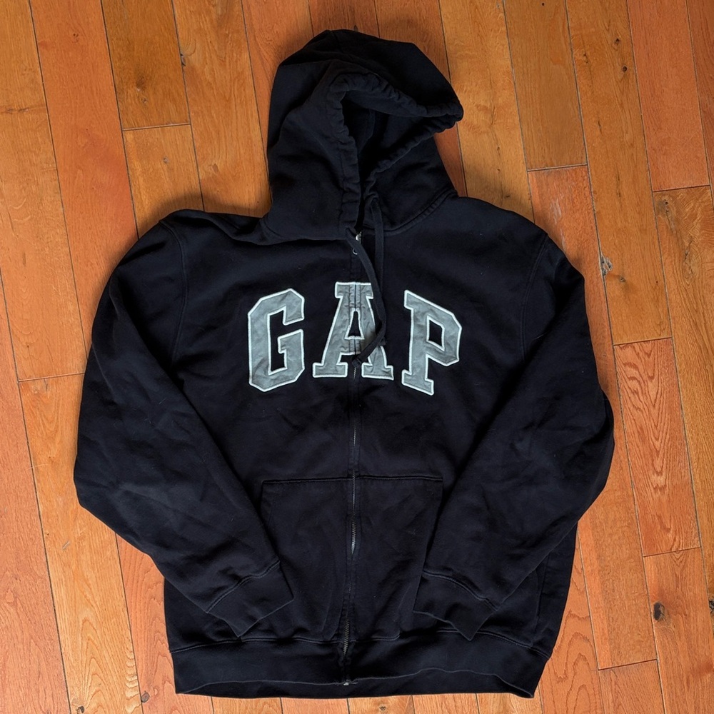 GAP Black Full-Zip Hoodie